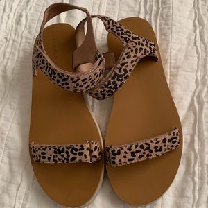 Made well calf hair platform sandal